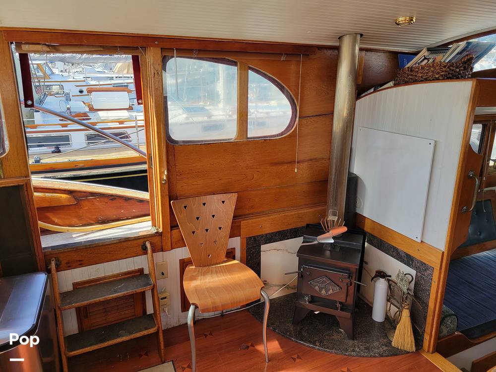 Slide: The Image of Ed Monk Tri Cabin Canoe Stern Diesel Motor Yacht 1951 - 14784931