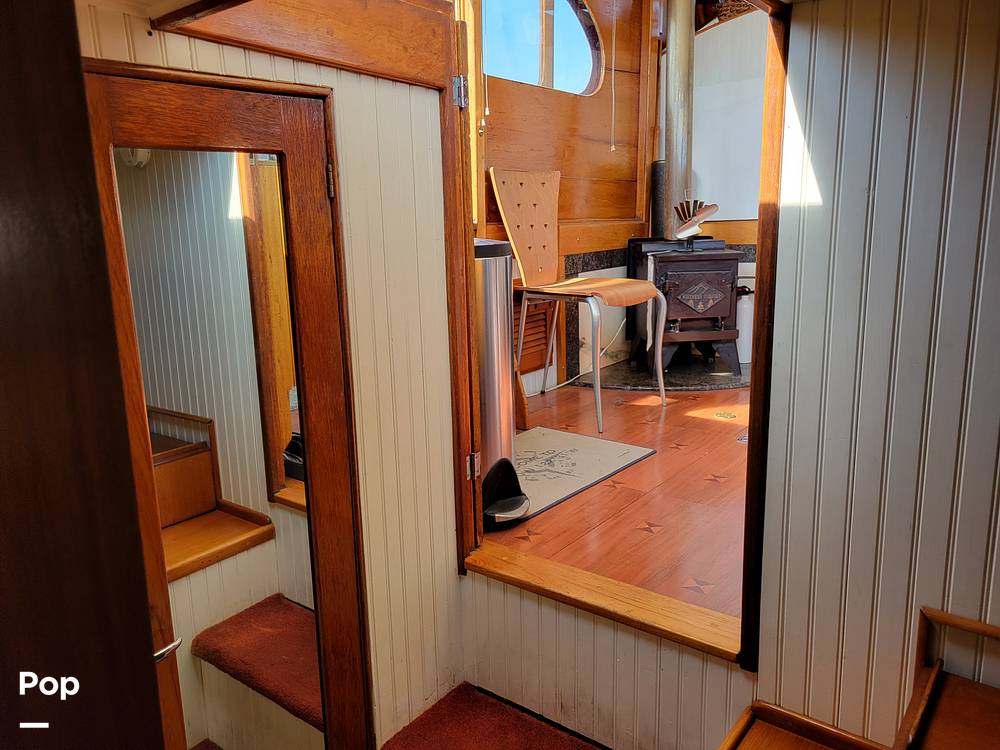 Slide: The Image of Ed Monk Tri Cabin Canoe Stern Diesel Motor Yacht 1951 - 14784969