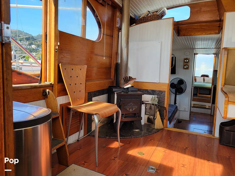 Slide: The Image of Ed Monk Tri Cabin Canoe Stern Diesel Motor Yacht 1951 - 14784972