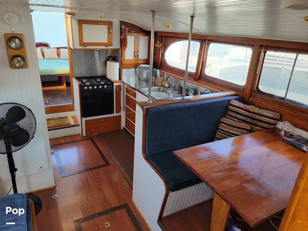 Slide: The Image of Ed Monk Tri Cabin Canoe Stern Diesel Motor Yacht 1951 - 14784976