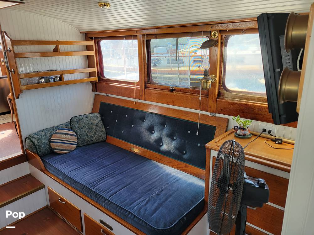 Slide: The Image of Ed Monk Tri Cabin Canoe Stern Diesel Motor Yacht 1951 - 14784980