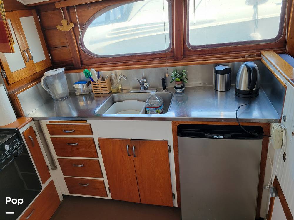 Slide: The Image of Ed Monk Tri Cabin Canoe Stern Diesel Motor Yacht 1951 - 14784983