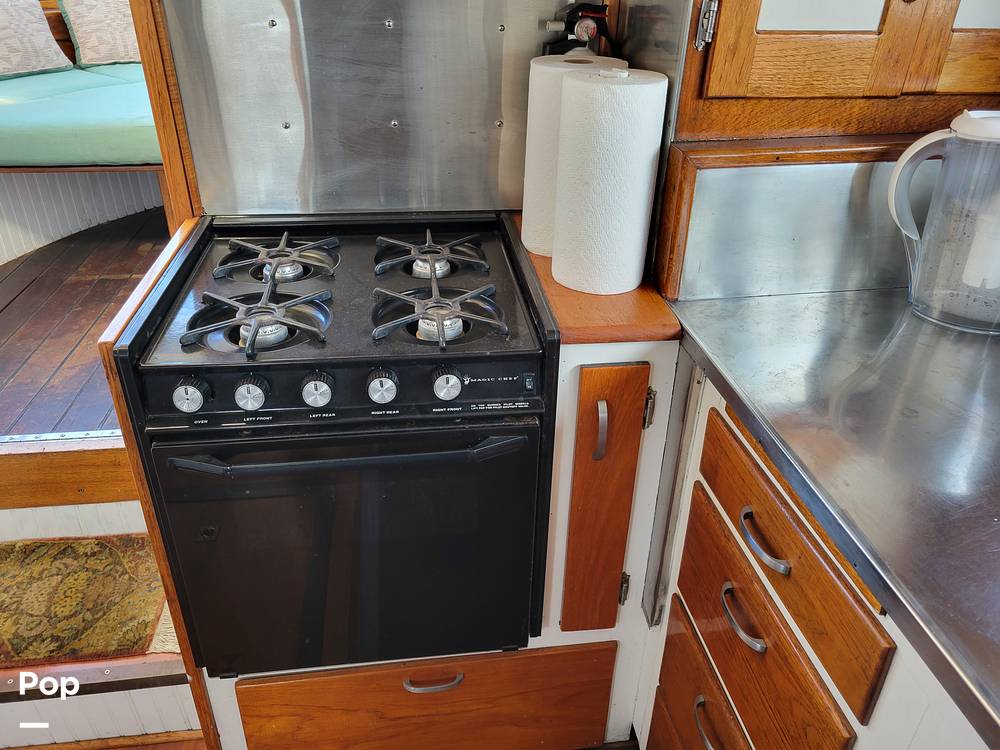 Slide: The Image of Ed Monk Tri Cabin Canoe Stern Diesel Motor Yacht 1951 - 14784984