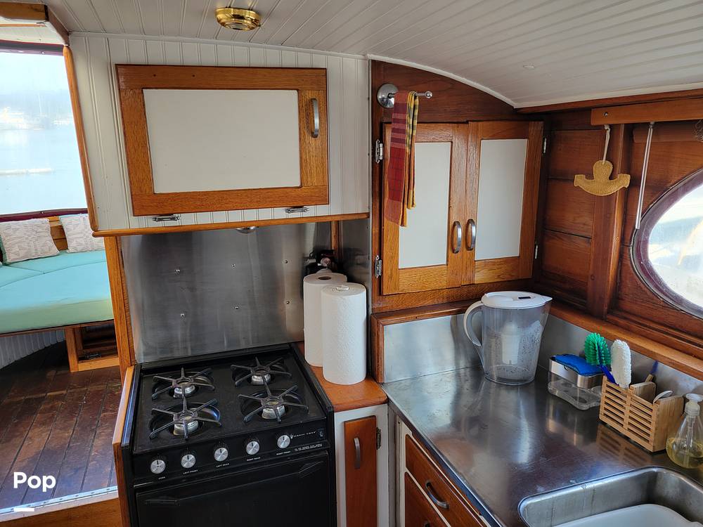 Slide: The Image of Ed Monk Tri Cabin Canoe Stern Diesel Motor Yacht 1951 - 14784985