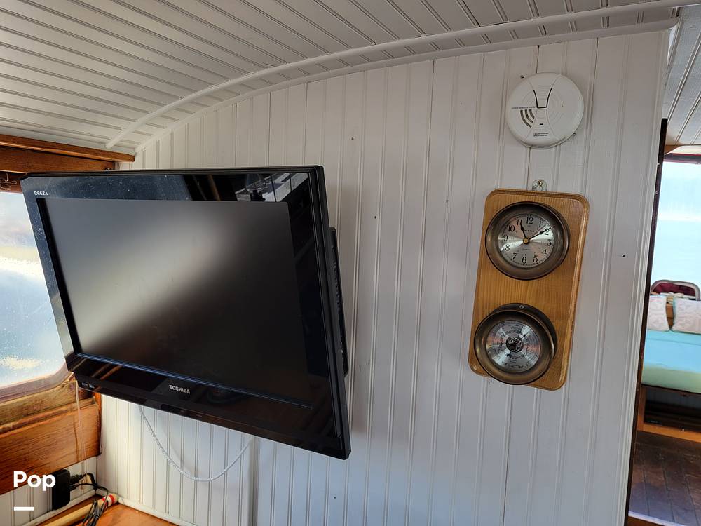 Slide: The Image of Ed Monk Tri Cabin Canoe Stern Diesel Motor Yacht 1951 - 14784990