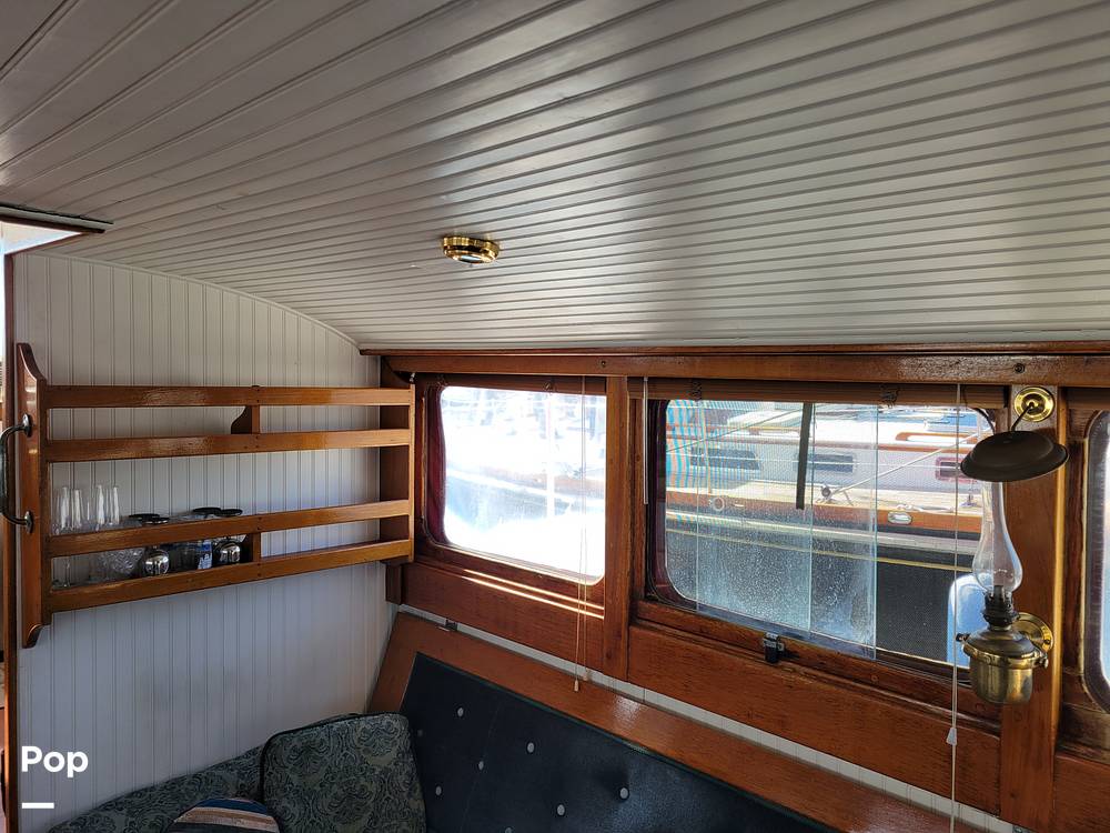 Slide: The Image of Ed Monk Tri Cabin Canoe Stern Diesel Motor Yacht 1951 - 14784992