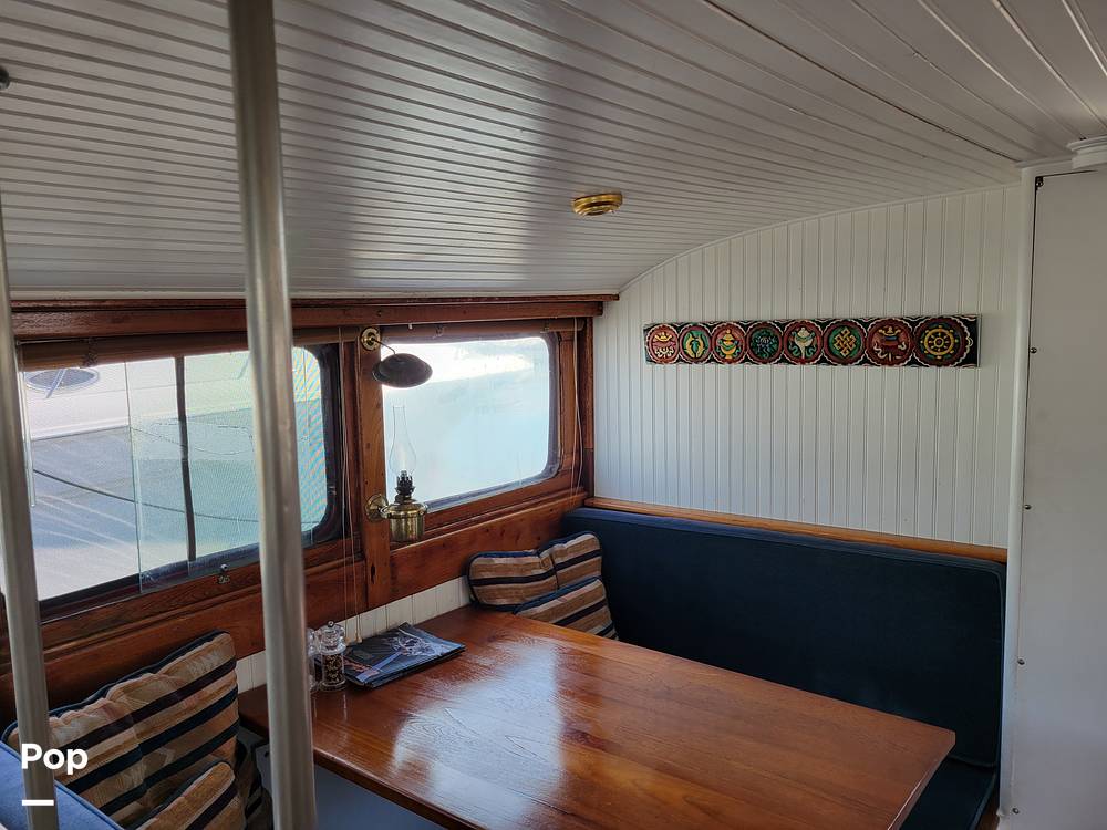 Slide: The Image of Ed Monk Tri Cabin Canoe Stern Diesel Motor Yacht 1951 - 14784993