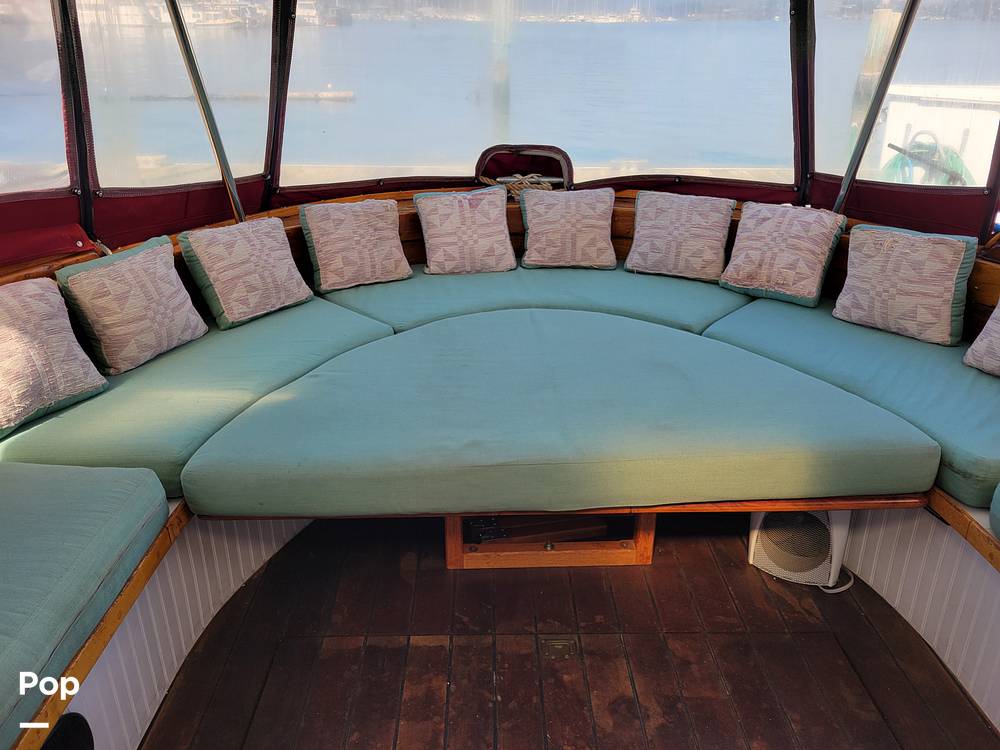 Slide: The Image of Ed Monk Tri Cabin Canoe Stern Diesel Motor Yacht 1951 - 14785005