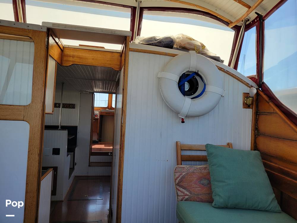 Slide: The Image of Ed Monk Tri Cabin Canoe Stern Diesel Motor Yacht 1951 - 14785009