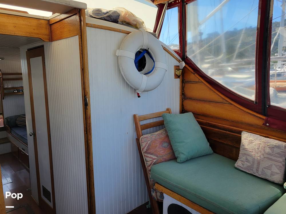 Slide: The Image of Ed Monk Tri Cabin Canoe Stern Diesel Motor Yacht 1951 - 14785011