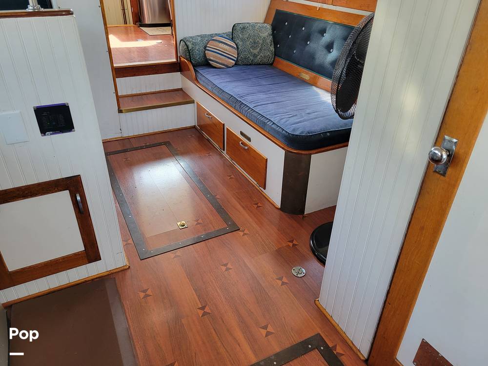 Slide: The Image of Ed Monk Tri Cabin Canoe Stern Diesel Motor Yacht 1951 - 14785015