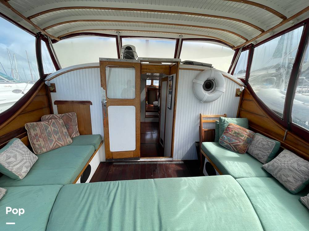 Slide: The Image of Ed Monk Tri Cabin Canoe Stern Diesel Motor Yacht 1951 - 14722842