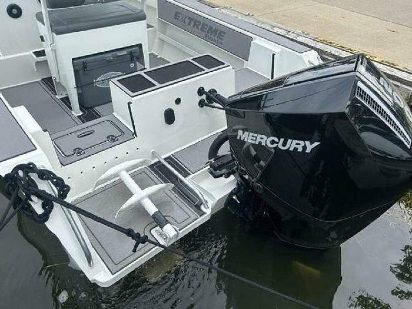 Slide: The Image of Extreme Boats 645 21' Center Console Aft view Stern Aft View
Boarding latter with twin walk thru transom - 5254806