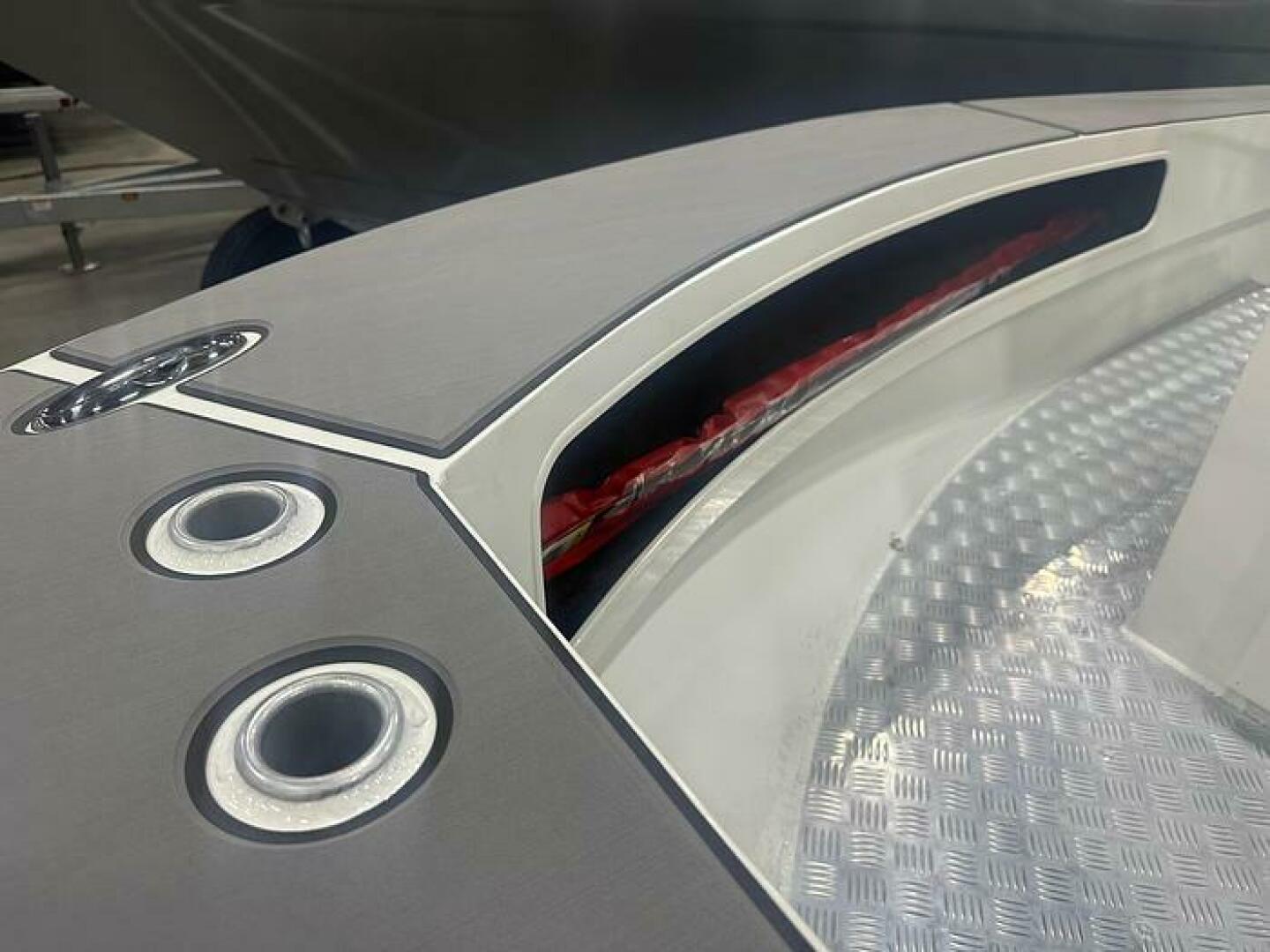 Slide: The Image of 2025 Extreme Boats 645 21' Center Console with rod Holders Bow Rod Holders on the 2025 Extreme Boats 645 21' Center Console 2x per side  - 5254794