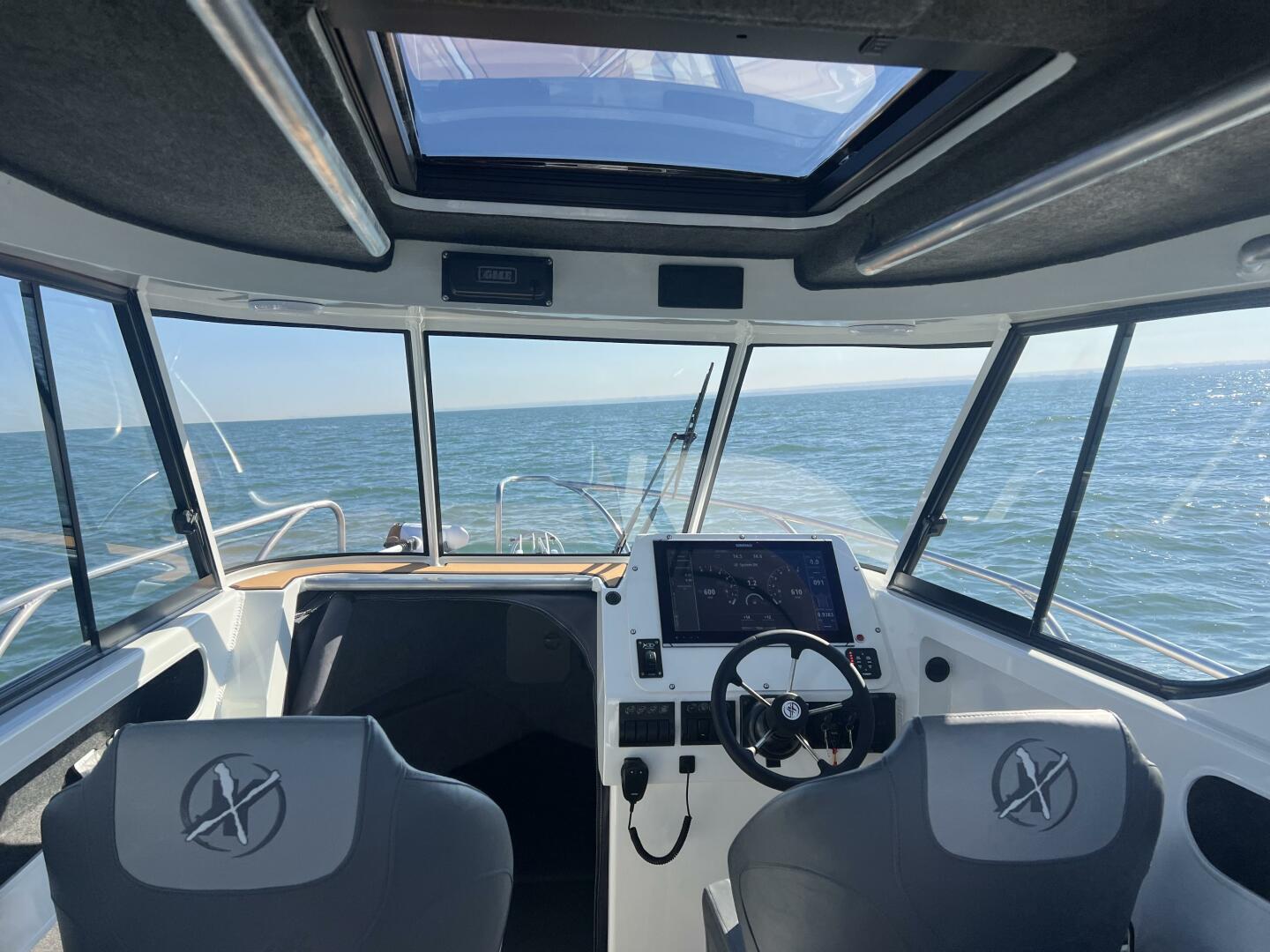 Slide: The Image of 2024 Extreme Boats 795 Walk Around 26' Cabin Inside Custom Cabin on the 2024 Extreme Boats 795 Walk Around 26' - 5184966