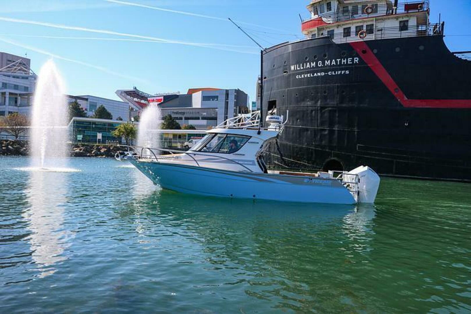 Slide: The Image of 2024 Extreme Boats 795 Walk Around 26' Boating in Cuyahoga River on the 2024 Extreme Boats 795 Walk Around 26' - 5184971