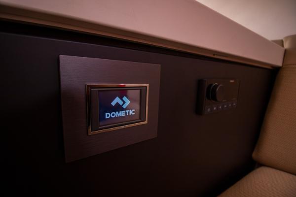 Slide: The Image of Control panel on the 2021 Fairline F Line 33 yacht featuring Dometic display. - 27