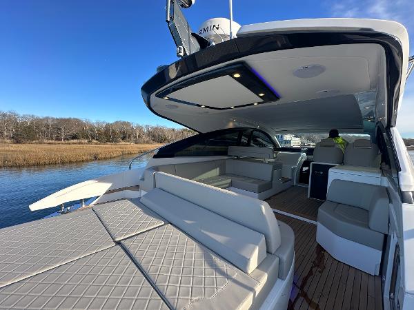 Slide: The Image of 2024 Fairline Targa 45 Open luxury yacht with spacious deck and modern design. - 10