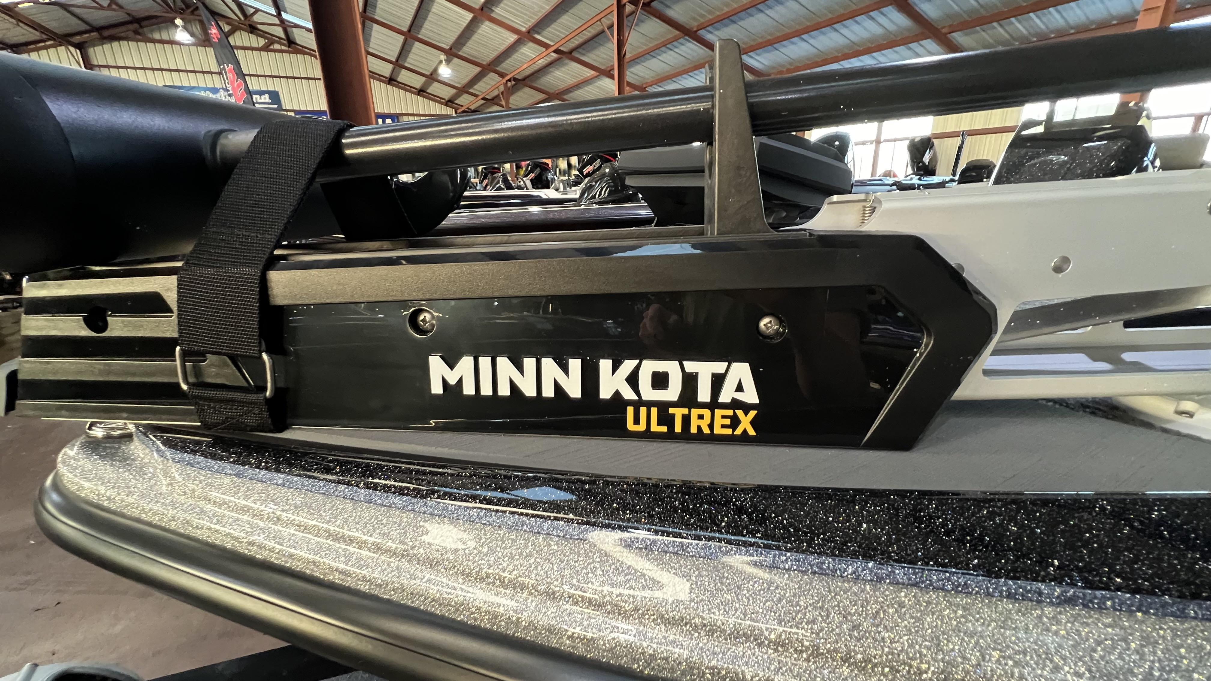 Slide: The Image of Minn Kota Ultrex trolling motor on a 2024 Falcon F205 boat. - 4