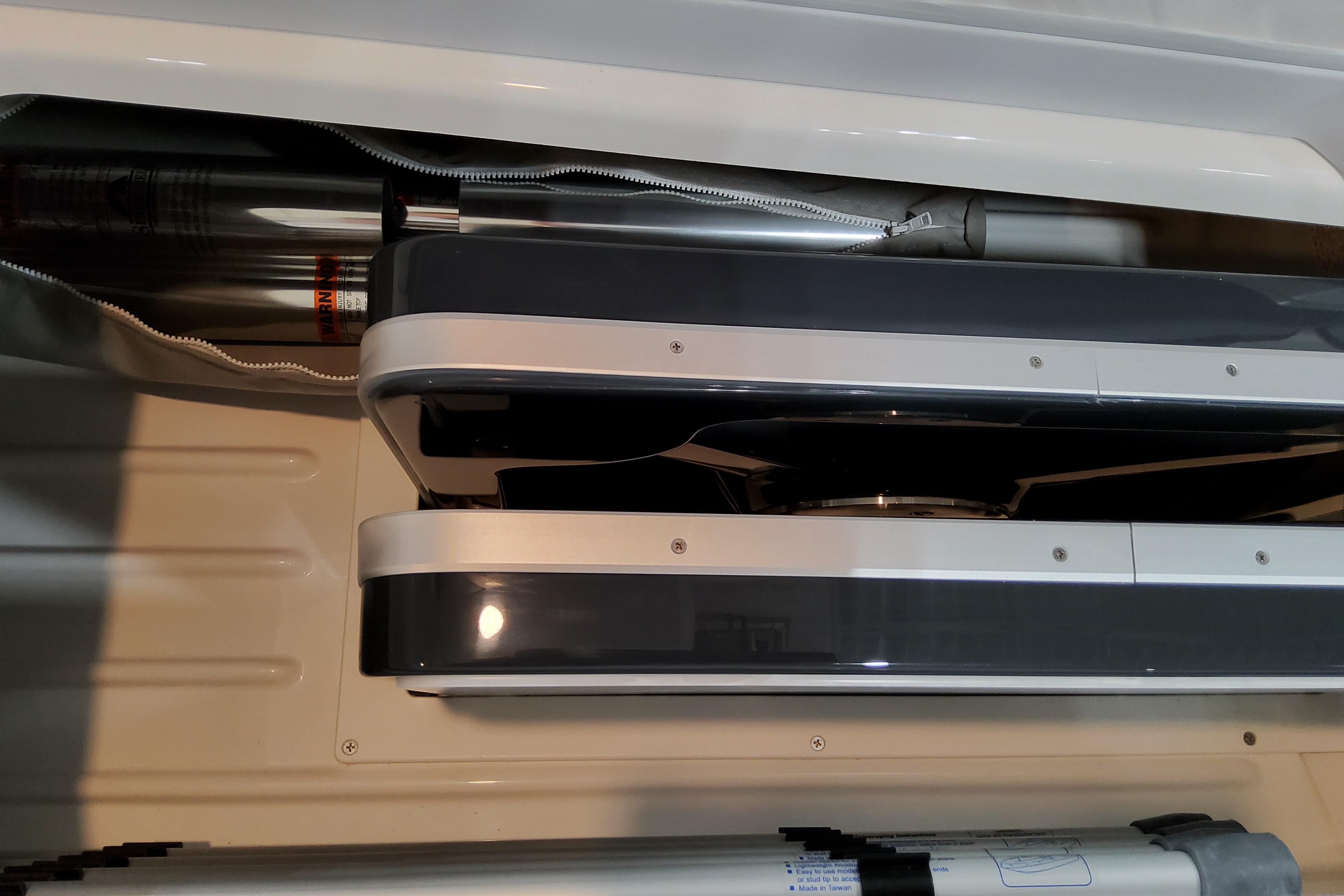 Slide: The Image of Interior view of 2026 Formula 310 Bowrider OB, showcasing storage compartment details. - 25