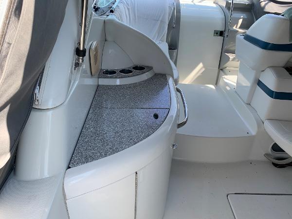 Slide: The Image of Interior of a 2005 Formula 34 PC boat with seating and counter space. - 44