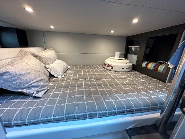 Slide: The Image of Cozy cabin bed in 2021 Formula 380 SSC boat with modern lighting. - 24