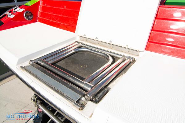Slide: The Image of 2012 Formula 382 FASTech boat with foldable ladder on deck. - 11