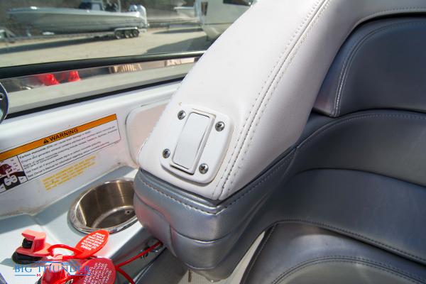 Slide: The Image of Interior seating and controls of a 2012 Formula 382 FASTech boat. - 35