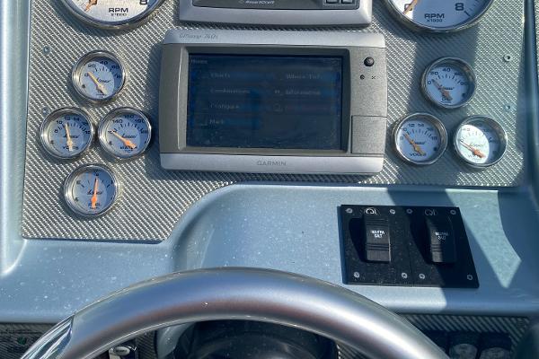 Slide: The Image of Dashboard of a 2013 Formula 382 FASTech boat with Garmin GPS and gauges. - 11