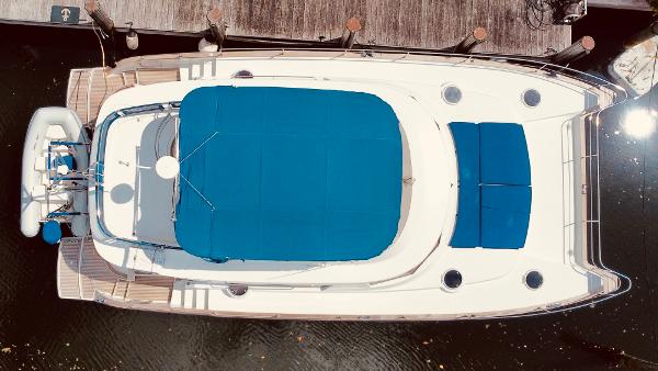 Slide: The Image of Overhead view of 2015 Fountaine Pajot Cumberland 47 LC yacht docked. - 11