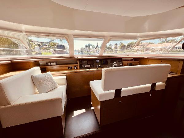 Slide: The Image of Interior of 2015 Fountaine Pajot Cumberland 47 LC yacht with panoramic windows. - 33