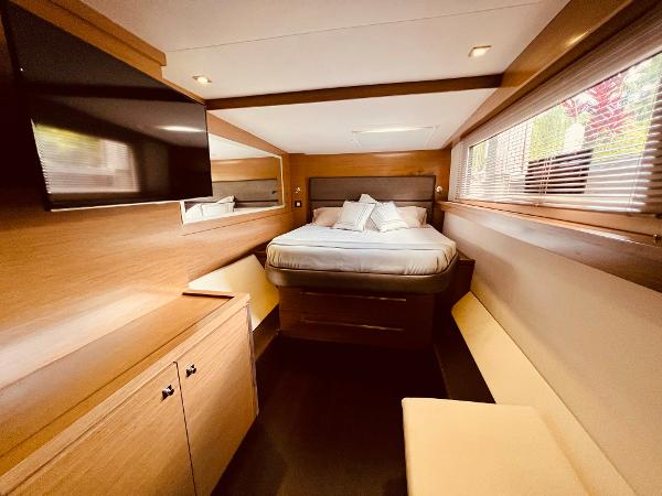 Slide: The Image of Luxurious cabin interior of 2015 Fountaine Pajot Cumberland 47 LC yacht. - 46