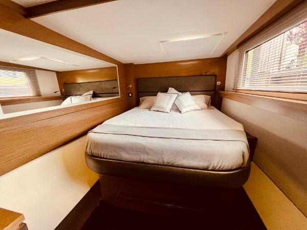 Slide: The Image of Luxurious bedroom interior of 2015 Fountaine Pajot Cumberland 47 LC yacht. - 47