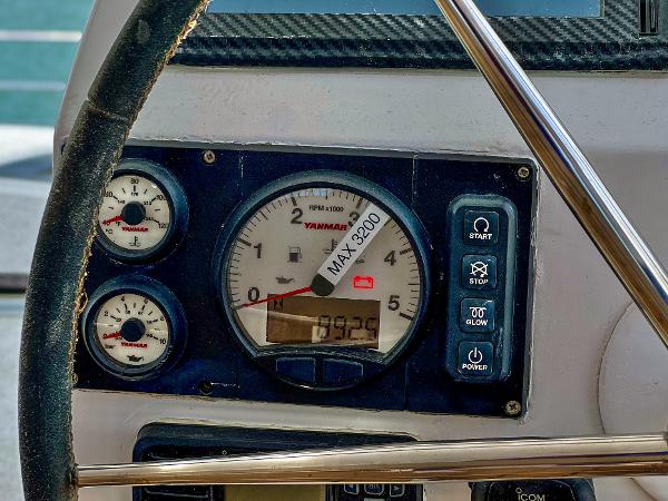 Slide: The Image of Close-up of the 2017 Fountaine Pajot Ipanema 58 Power Catamaran dashboard. - 28