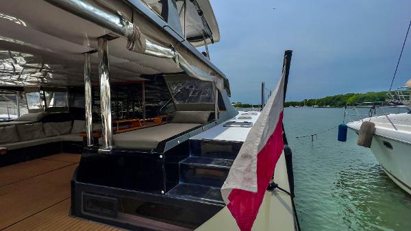 Slide: The Image of 2017 Fountaine Pajot Ipanema 58 Power Catamaran docked at marina. - 33
