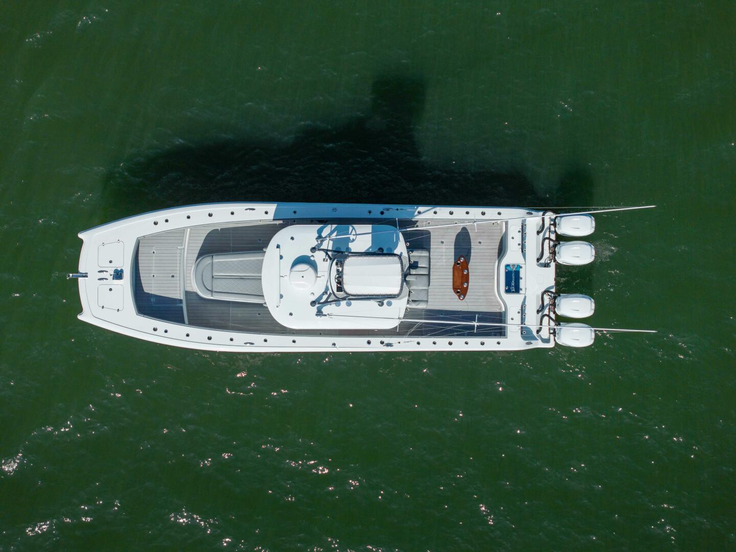 Slide: The Image of Freeman 37 Outnumbered- Aerial Profile 2020 Freeman 37 Flybridge Outnumbered - 5235973