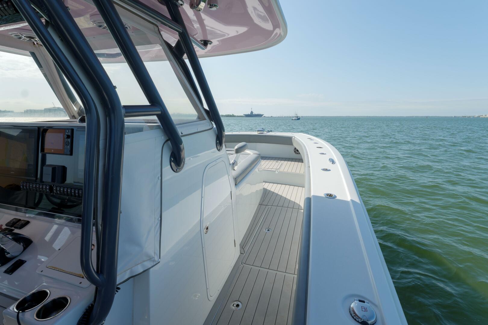 Slide: The Image of Freeman 37 Outnumbered- Companionway 2020 Freeman 37 Flybridge Outnumbered - 5235975