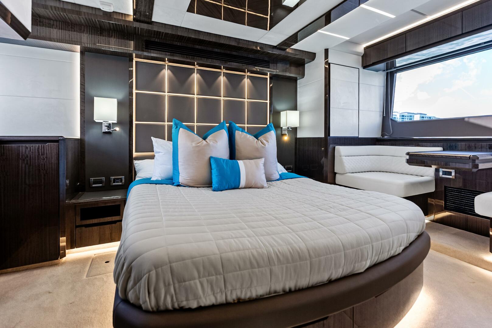 Slide: The Image of 2023 Galeon 640 Flybridge- FOOD FIGHTER- Master Stateroom - 5168474