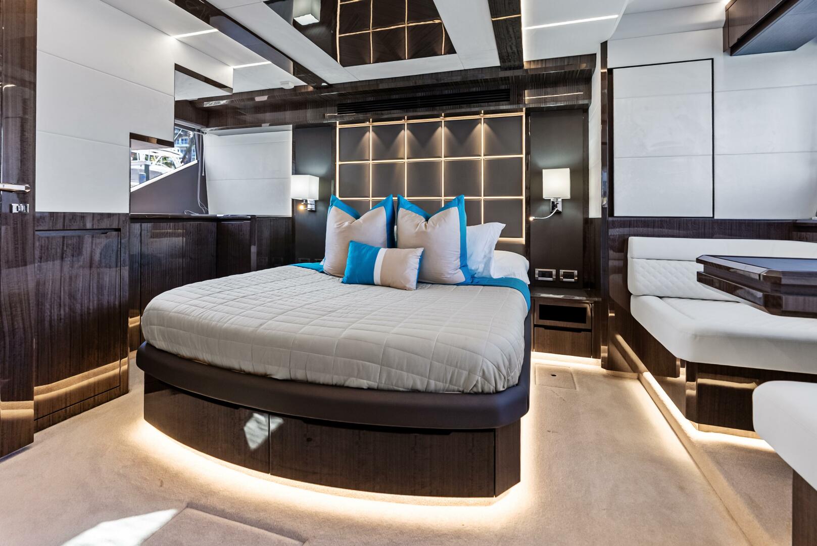 Slide: The Image of 2023 Galeon 640 Flybridge- FOOD FIGHTER- Masters Stateroom - 5168475