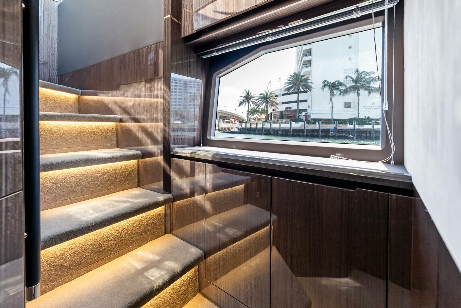 Slide: The Image of 2023 Galeon 640 Flybridge- FOOD FIGHTER- Companionway to Forward VIP - 5168486