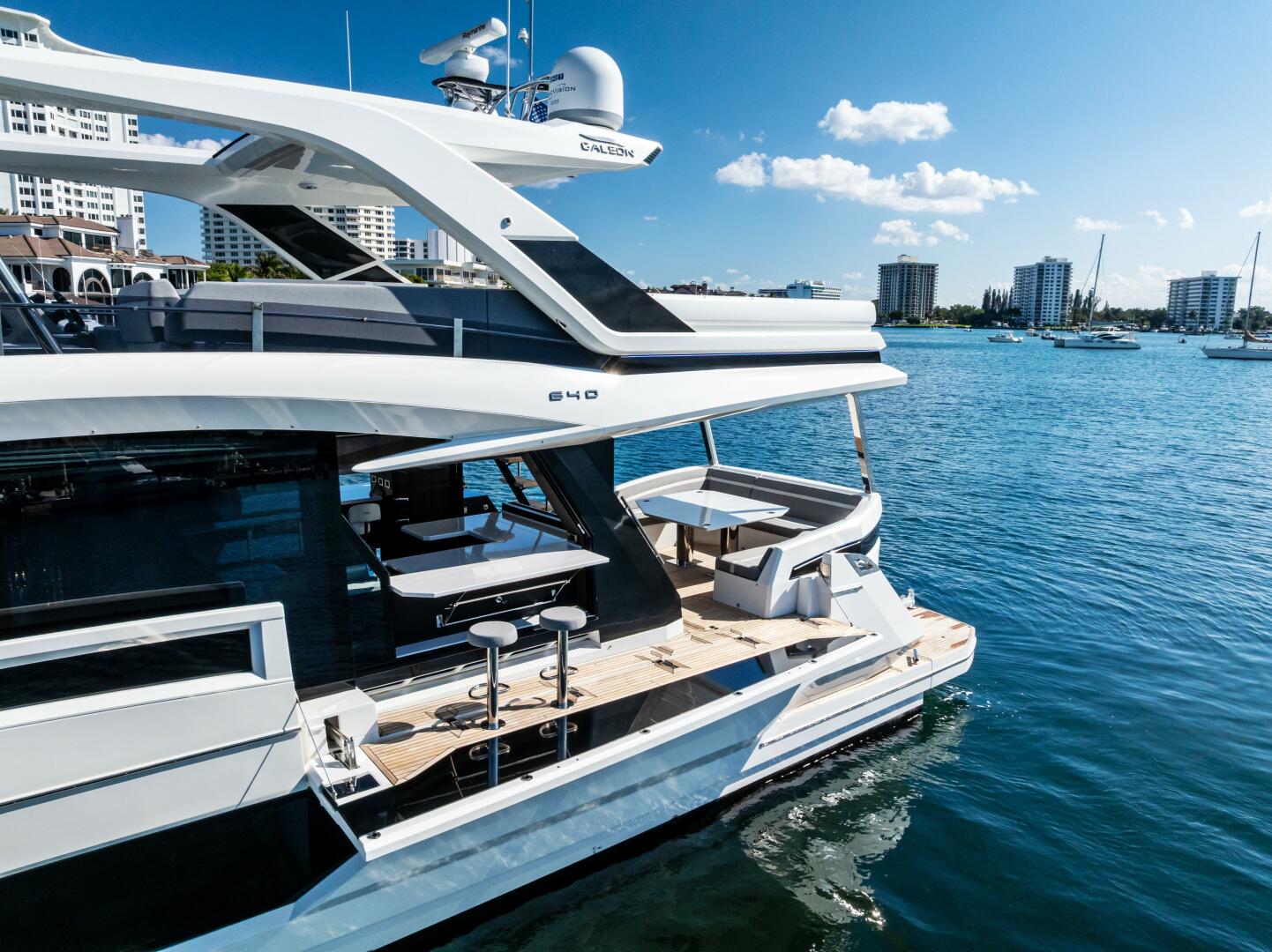 Slide: The Image of 2023 Galeon 640 Flybridge- FOOD FIGHTER- Port side seating - 5168446
