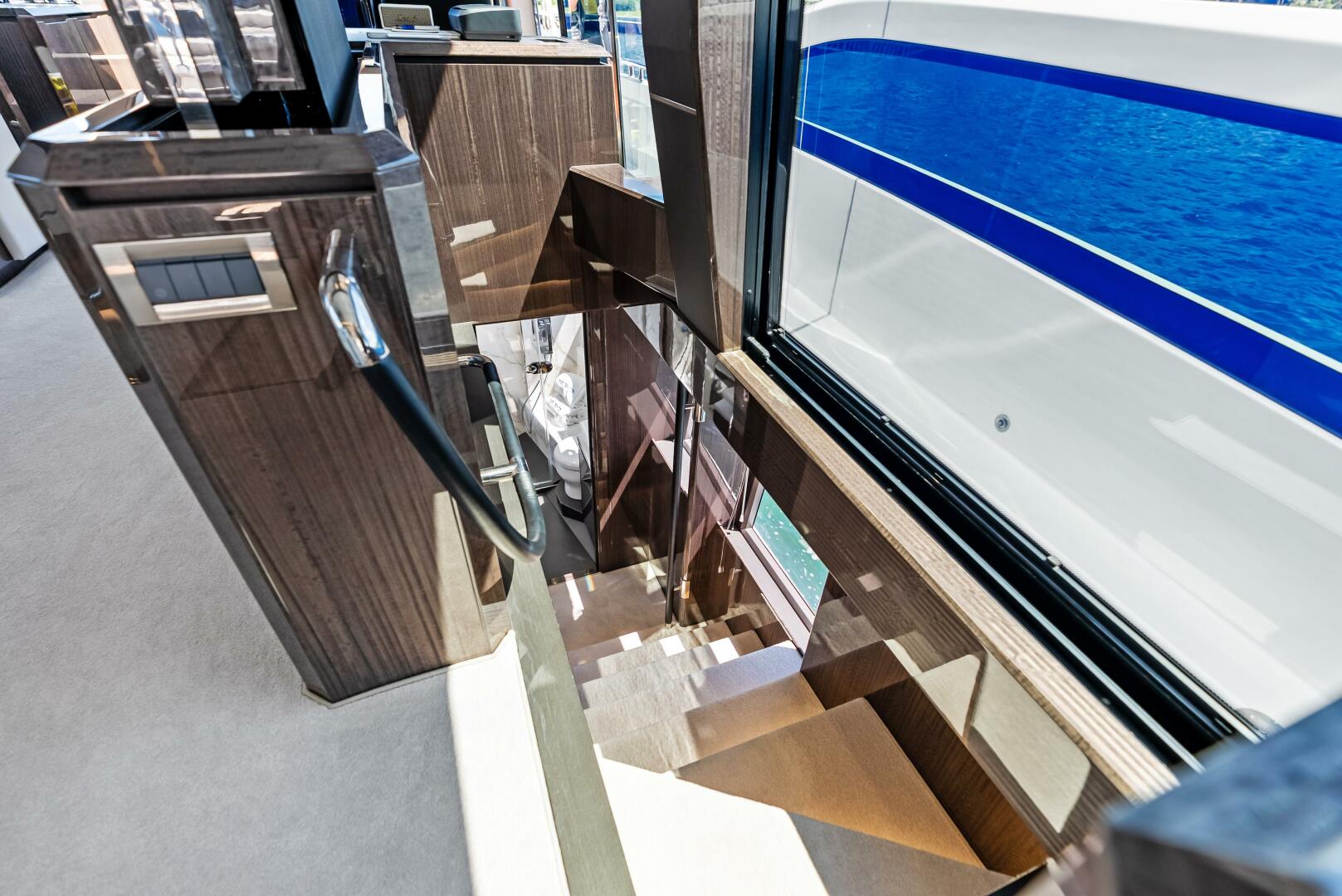 Slide: The Image of 2023 Galeon 640 Flybridge- FOOD FIGHTER- Companionway - 5168472