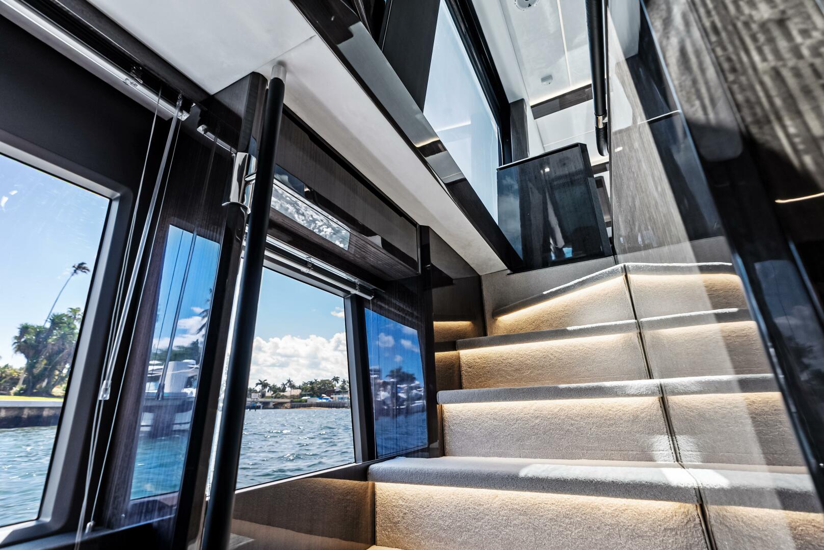 Slide: The Image of 2023 Galeon 640 Flybridge- FOOD FIGHTER- Companionway - 5168473
