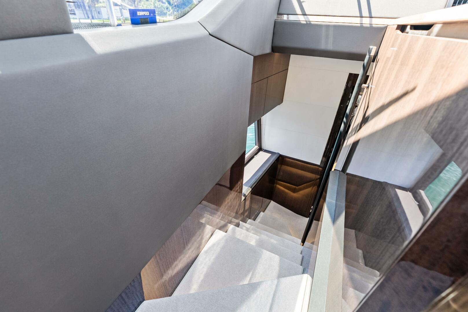 Slide: The Image of 2023 Galeon 640 Flybridge- FOOD FIGHTER- Companionway to Forward VIP - 5168487