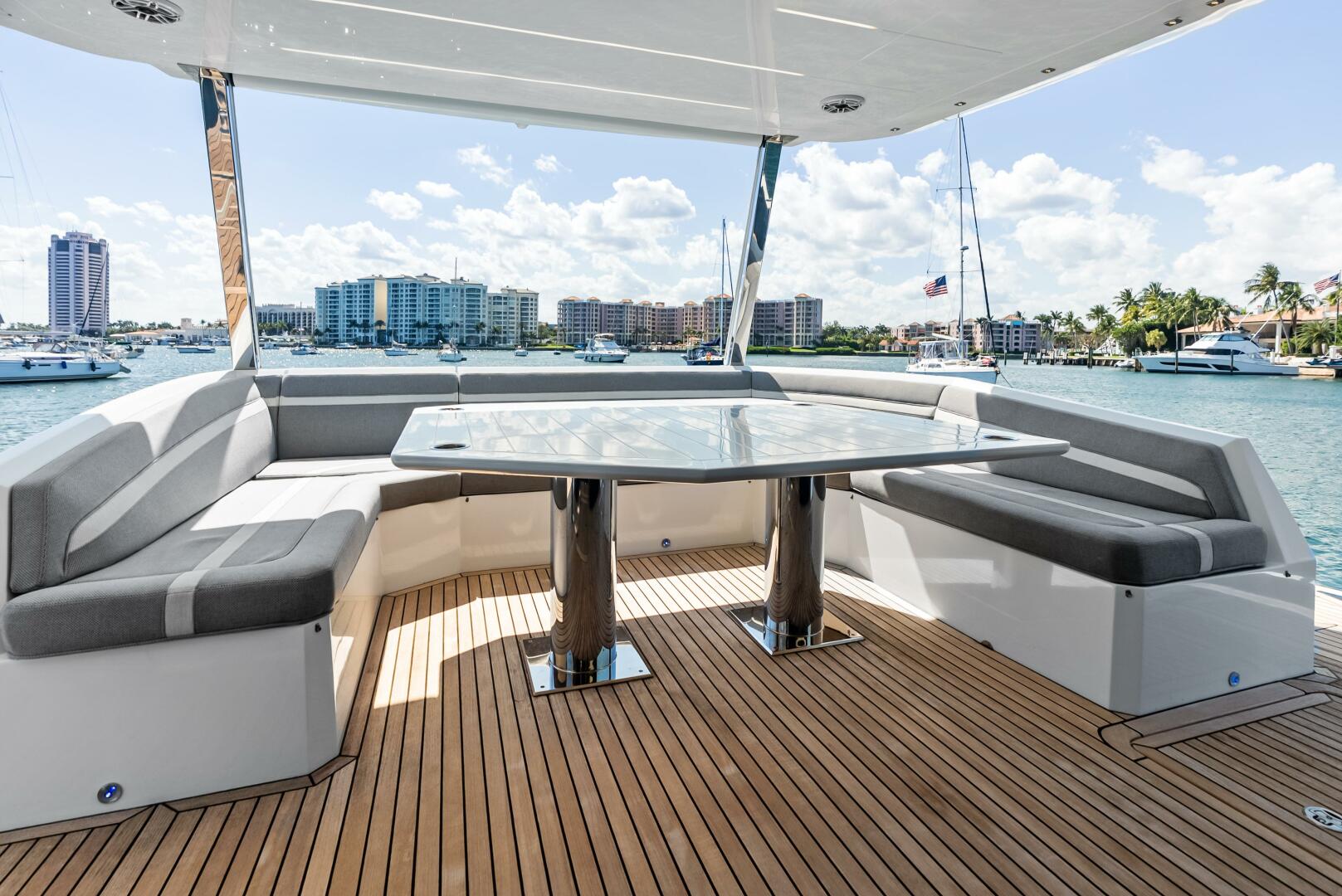 Slide: The Image of 2023 Galeon 640 Flybridge- FOOD FIGHTER- Aftdeck Seating - 5168502