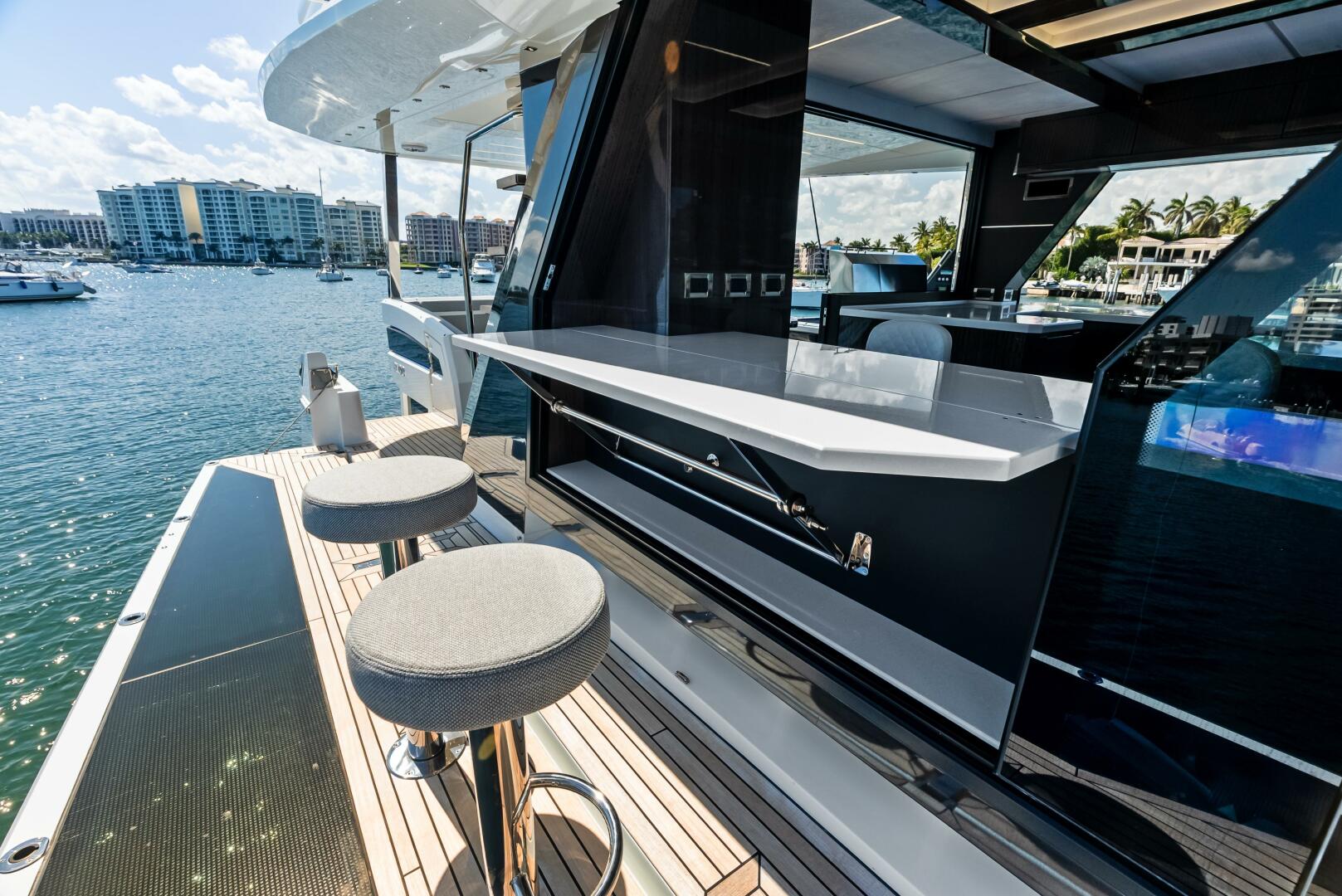 Slide: The Image of 2023 Galeon 640 Flybridge- FOOD FIGHTER- Port Side seating - 5168506