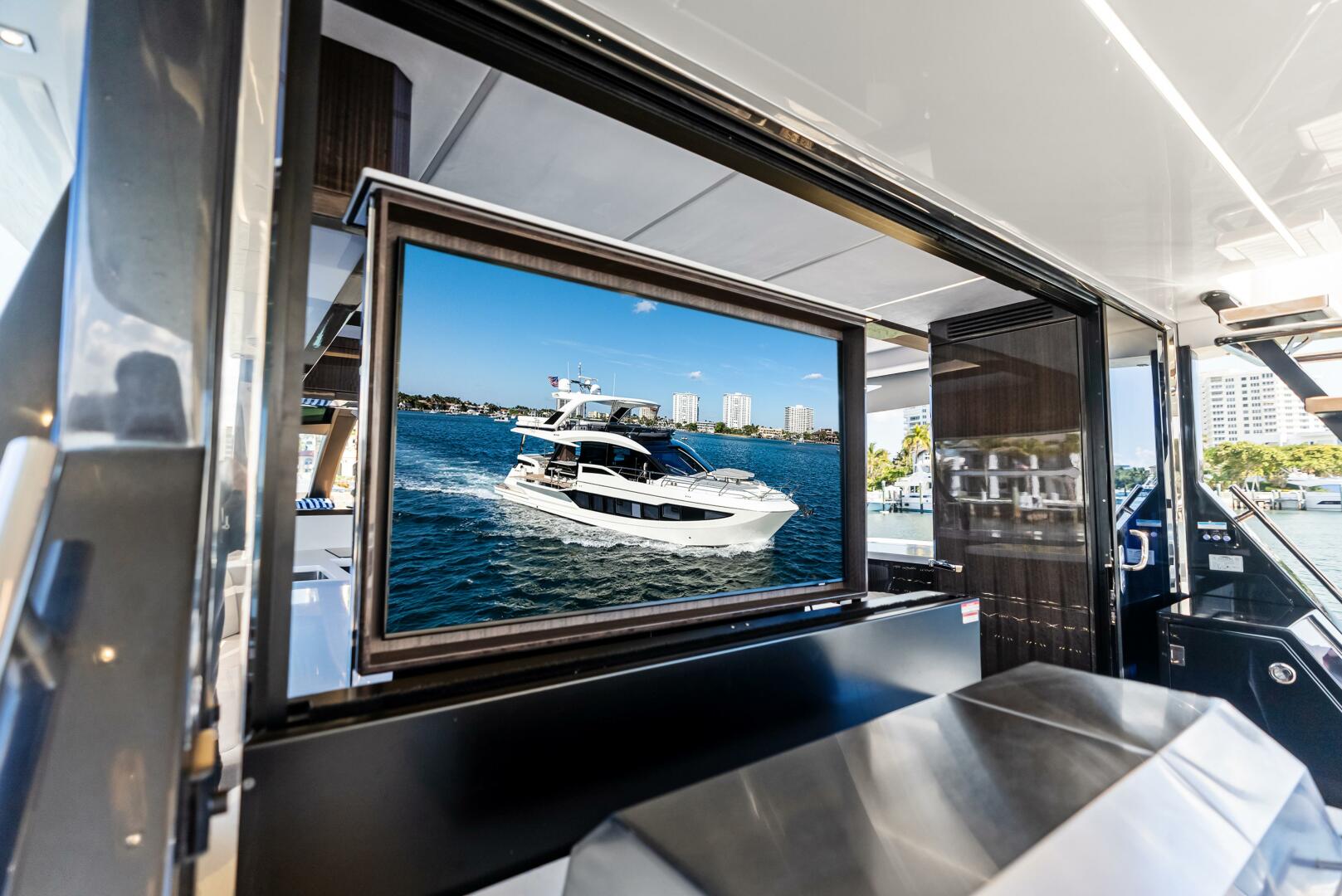 Slide: The Image of 2023 Galeon 640 Flybridge- FOOD FIGHTER- Aft Deck TV - 5168540