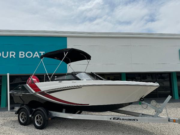 Slide: The Image of 2018 Glastron GTD 200 boat on EZ Loader trailer. - 2