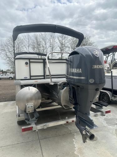 Slide: The Image of 2025 Godfrey SWEETWATER 2286 SB pontoon boat with Yamaha 300 outboard motor. - 1