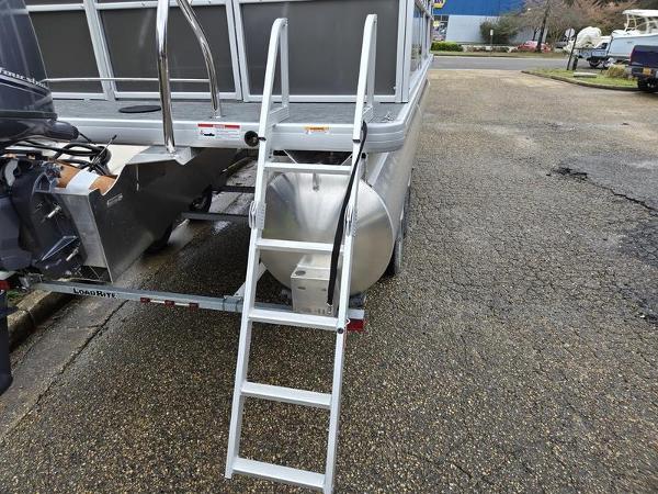 Slide: The Image of 2024 Godfrey Xperience 2286 SBX pontoon boat with rear ladder. - 4